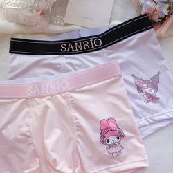 Sanrio Hello kitty Kuromi Pochacco Cinnamoroll My melody men's new cute cartoon pattern comfortable and breathable boxer briefs