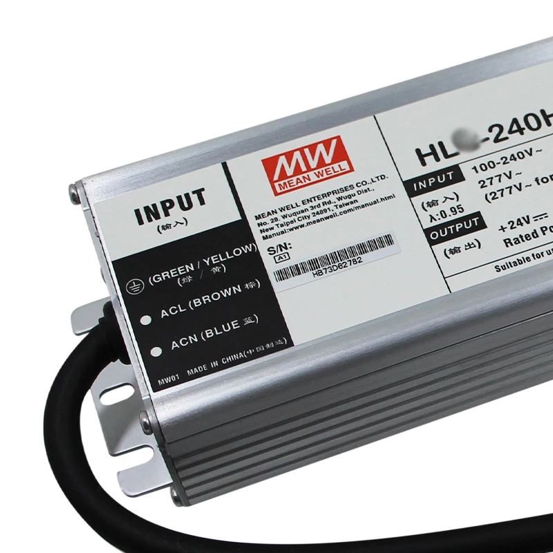 Berarti Baik HL-240H-24A 240W 24V Led Dimmable Driver Meanwell Driver Tahan Air