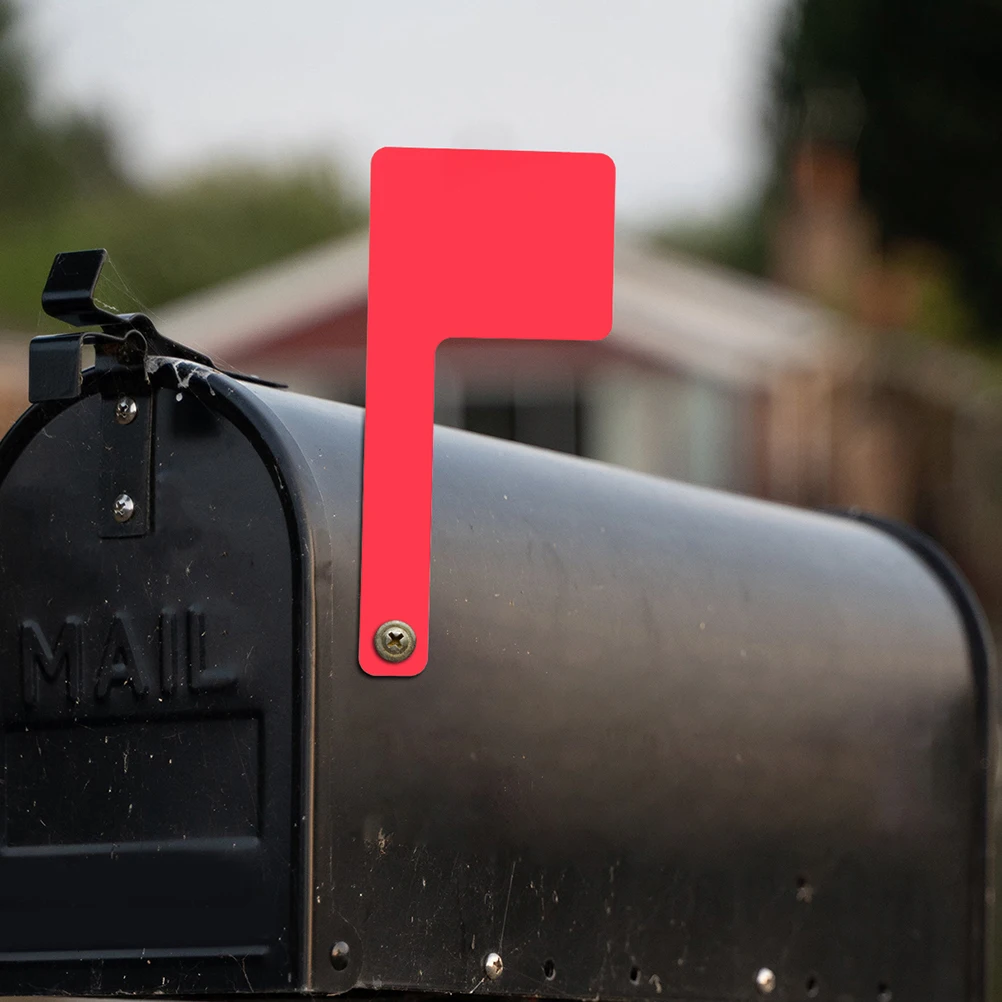 

1pcs Mailbox Flag Acrylic Durable Red Flag for Outdoor Mailboxes Universal Replacement Letter Box Accessories Garden Supplies