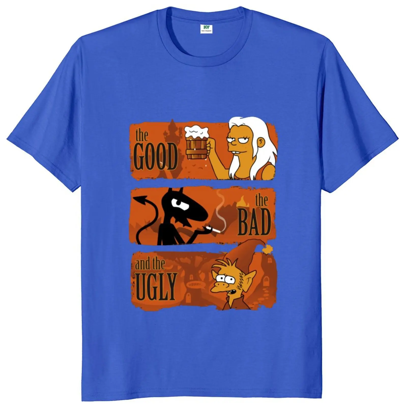 The Good The Bad And The Ugly Anime Funny T Shirt The Princess Demon Elf Classic TV Series Bean Luci Elfo Cartoon Camiseta