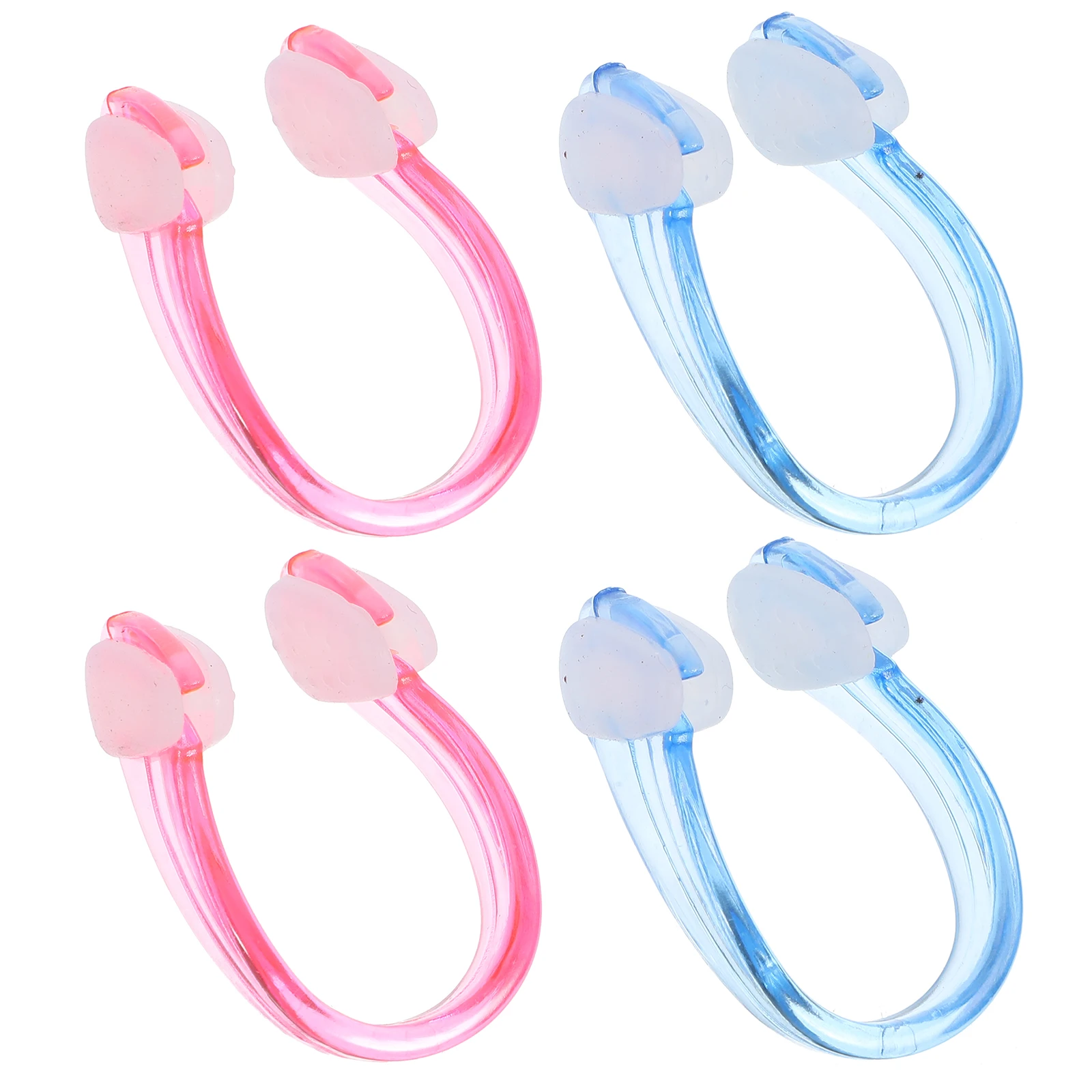 

4 Pcs Waterproof Nose Clip Silicone Swim Plug for Swimming Adults Plugs Training Protector