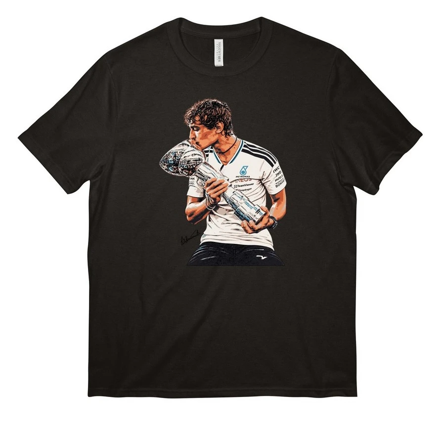 2026 Kimi Antonelli F1 Racing T-shirt Champion Trophy Print Unisex Cotton Short Sleeve Tee Formula One Fan Apparel Tops