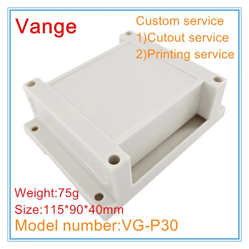 밴지 PLC 제어 정션 박스, ABS 플라스틱 인클로저, PCB 케이스, 115x90x40mm