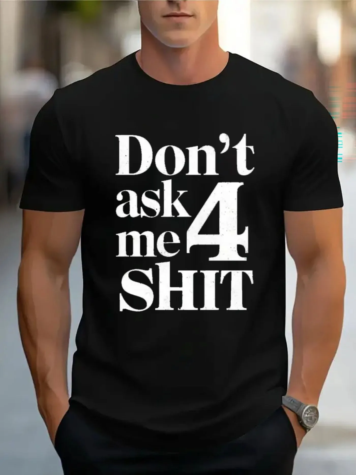 

Mens TShirt Comfortable Crew Neck Casual Cotton ShortSleeves Soft Breathable Top Menswear Tshirt Summer Spring Streetwear Cotton Fabric Trendy Letter Print