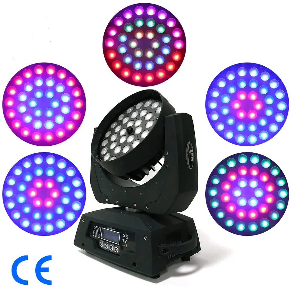 Pro Audio DJ Light 36pcs Wash Moving 36*12W RGBW Zoom LED Beam Moving Head Light PLS-LM3610Z