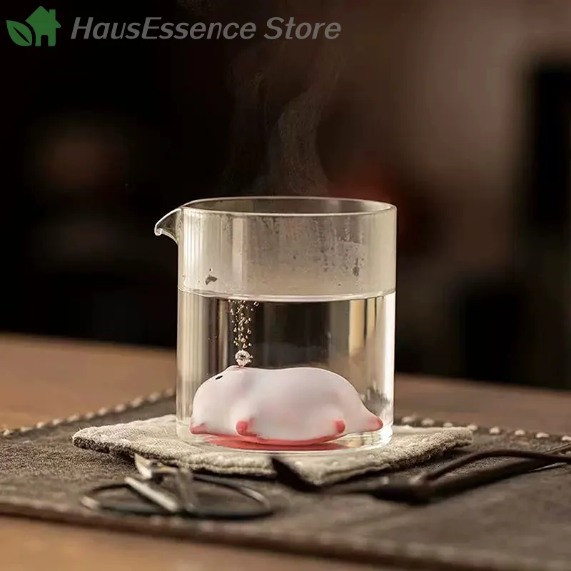 ※Premium Bubbling Tea Pet Piggy Cartoon Ceramic Tea Cup Little Pig Spit Bubbles Water Mug Funny Gift Home Decoration Tea