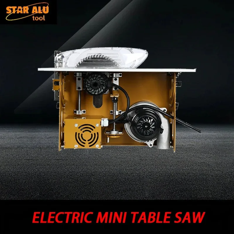Electric Mini Table Saw 21000r/min Brushless Motor Dust Proof Precision Cutting Machine for Woodworking DIY Model Builder