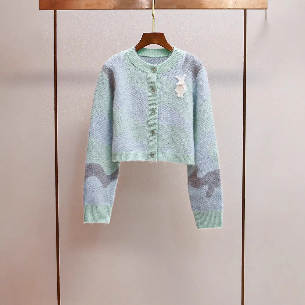 

MaSande Autumn Winter ort Knitted Open Cardigan Soft Gentle Korean Sle Fre Lazy Feel Women's Faion Polyester Fiber Lo...