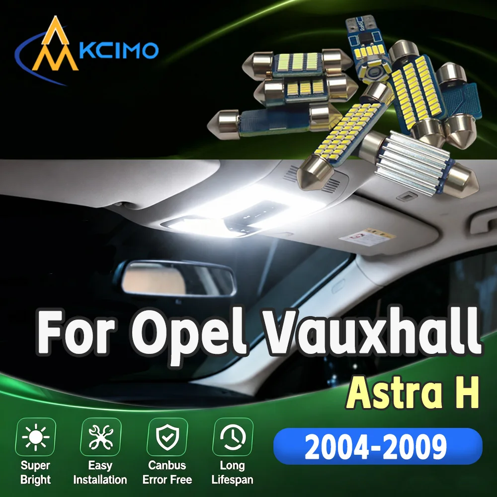For Opel Vauxhall Astra H 2004-2009 Vehicle Specific Canbus LED Interior Door Reading Map Light Bulbs Indoor Lamp Accessories