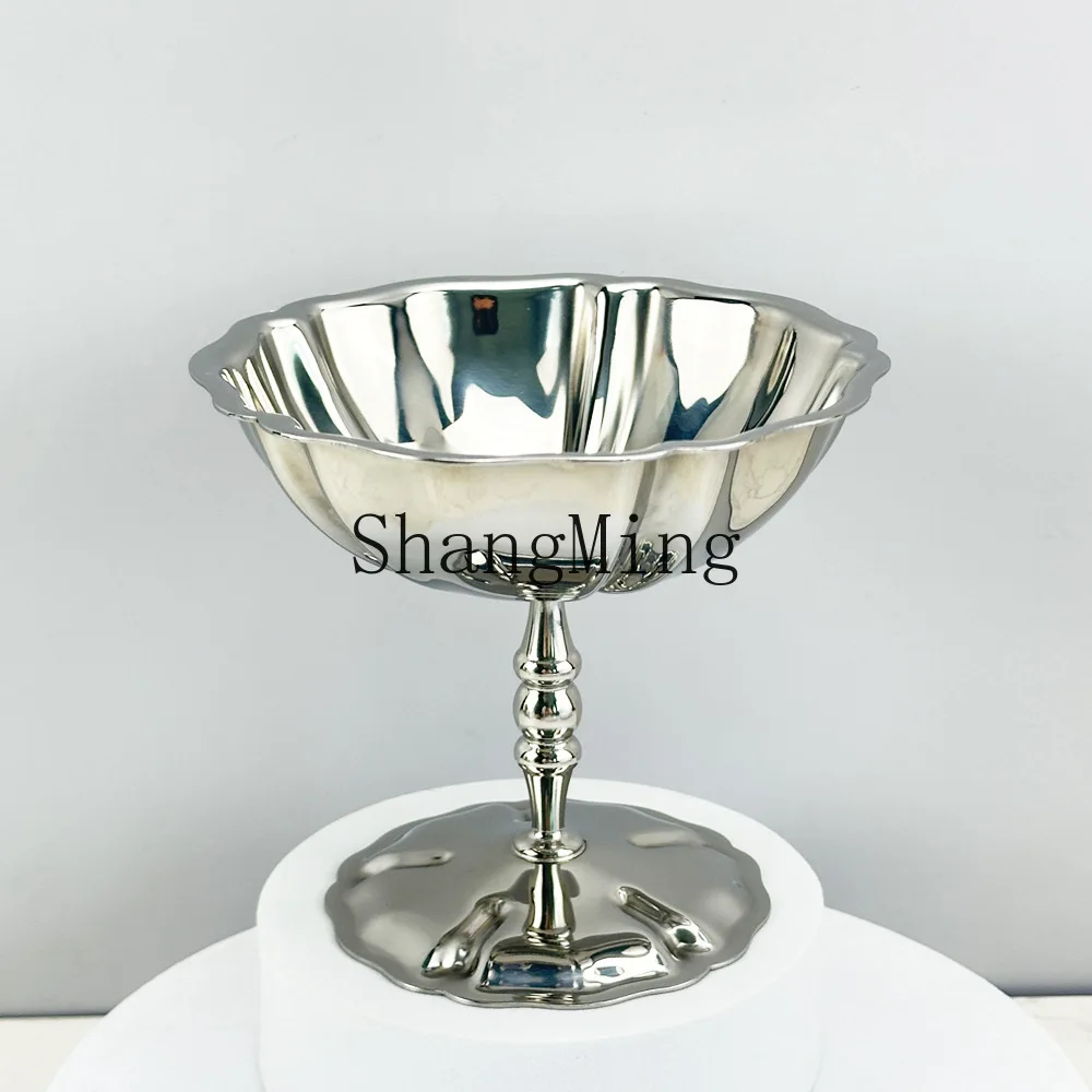 

DSA Dessert Cup Stainless Steel Snack Bowl Pudding Cup Snack Saucer Ice Cream Ice Cream Cup Tall Dessert Bowl