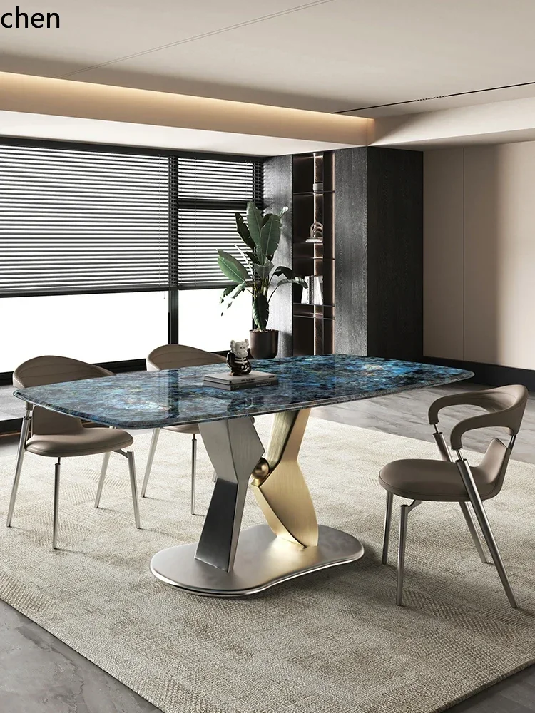 DSA Dining Chair 304 Stainless Steel Simple Backrest Dining with a Sense of