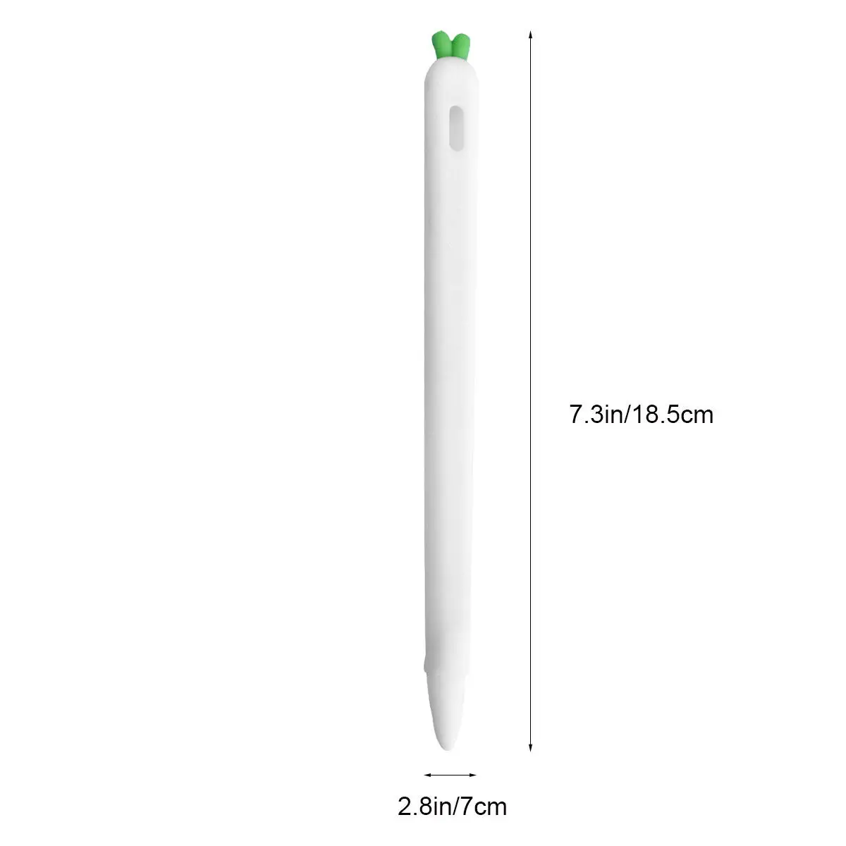 Carrot Shaped Silicone Stylus Grip Holder for Pencil 2 Ergonomic Anti Slip Protective Cover Lightweight Portable Dirt