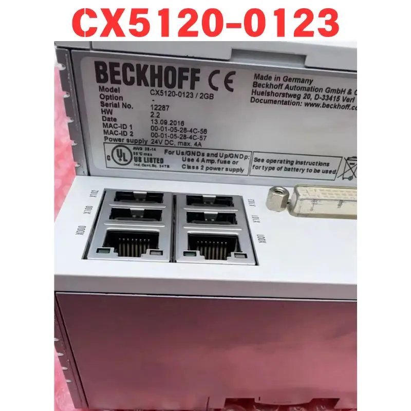 Used CX5120-0123 PLC controller Functional test OK Fast delivery