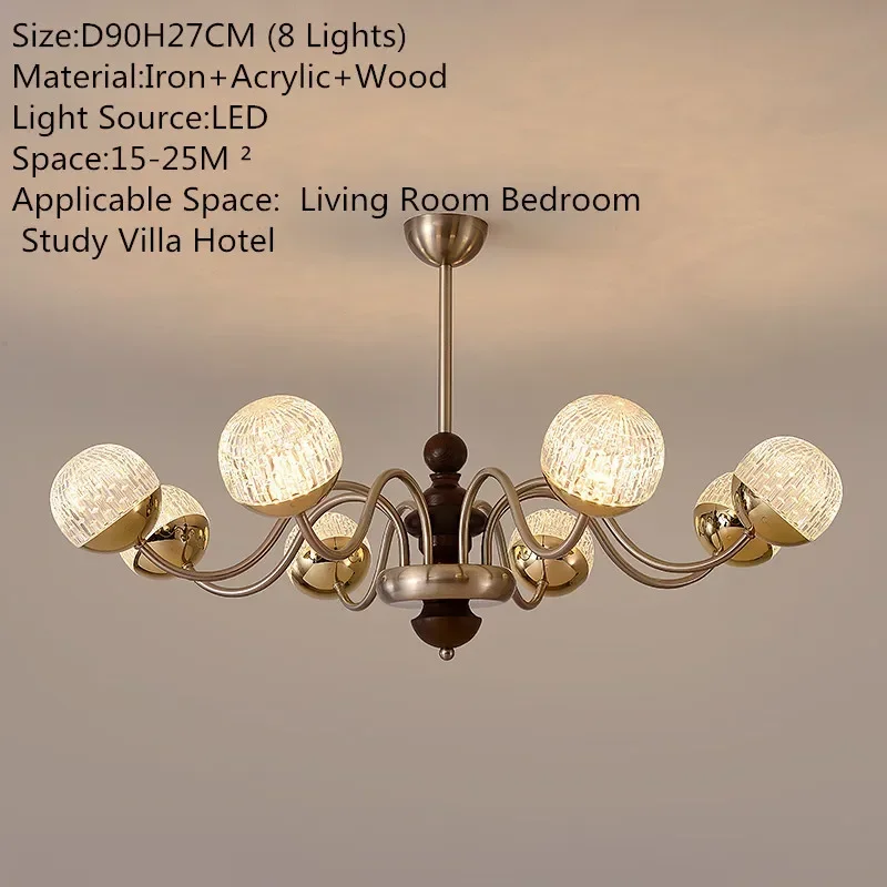 DORIAN Contemporary Pendant Lamp American Creativity Living Room Dining Room Bedroom Hotel Villa Cafe Simple Art Home Chandelier