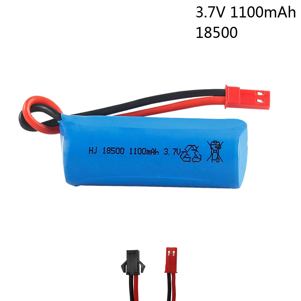 3.7V 1100mAh bateria Lipo 18500 dla S900 FT008 helikopter zdalnego sterowania/łódź 3.7V bateria lipo SM/JSTPlug dla RC zabawki