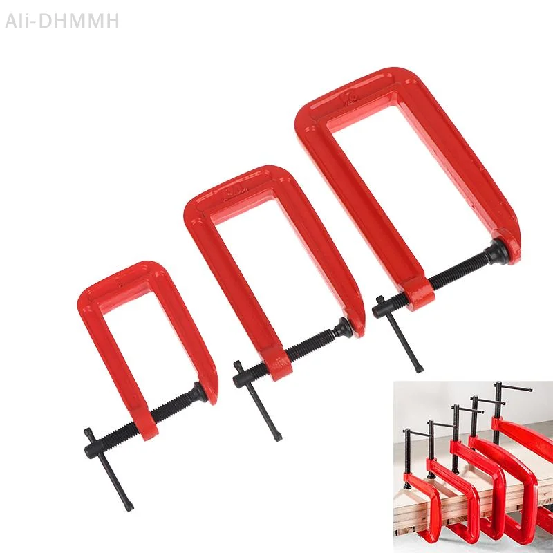 ZLinKJ Heavy Duty G Clamp Deep Throat Thickened Stable Clamping Force Perfect for Handyman Repair Jobs Woodworking Welding Tasks