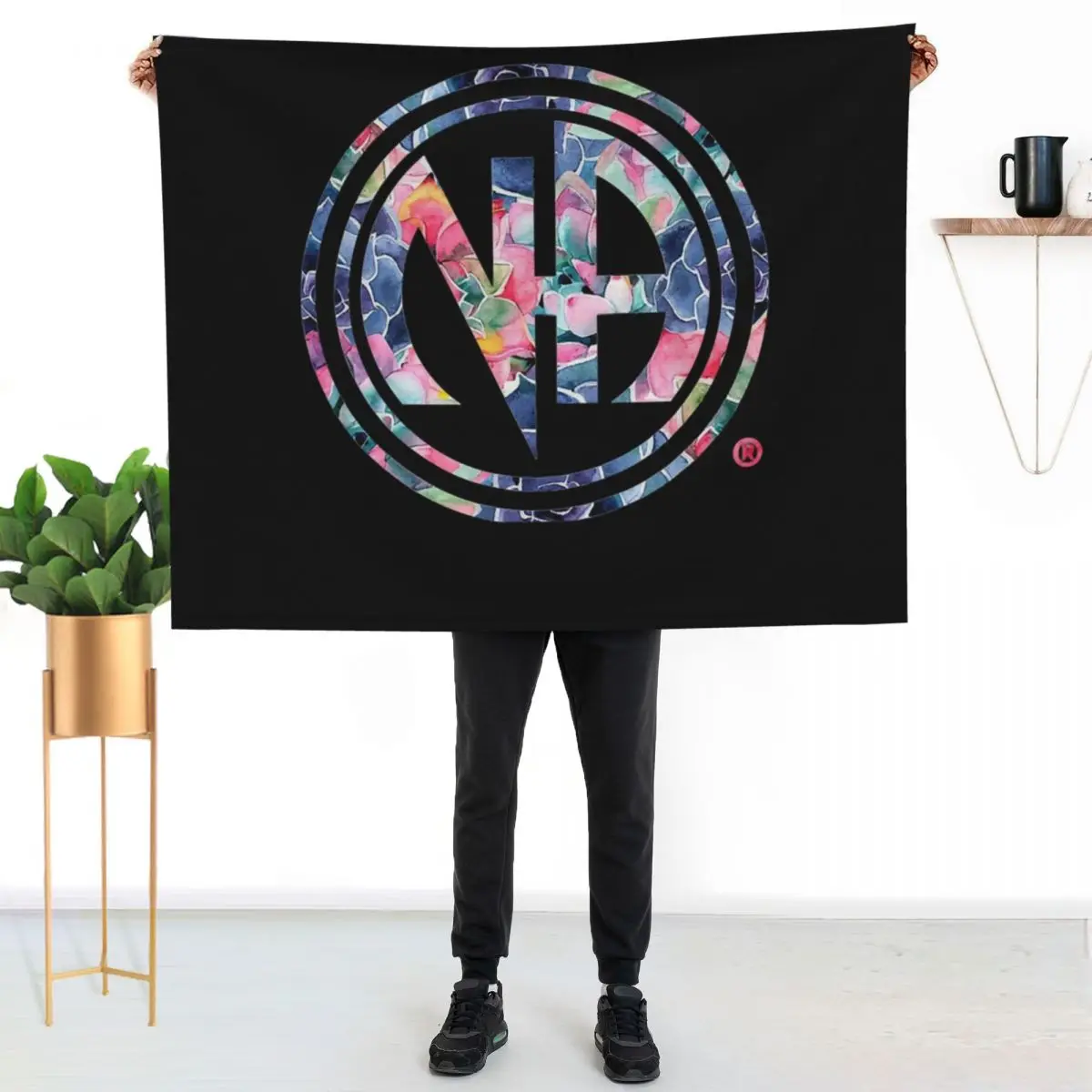Cool NA Logo Narcotics Anonymous NA AA Throw Blanket Cute Furry Multi-Purpose Bed Blankets