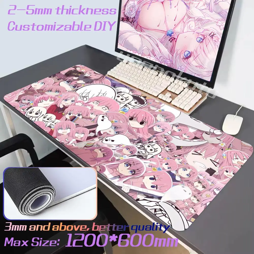 

Gaming Accessories Desk Mat Anime Bocchi the Rock! Mouse Pad Gotou Ryou Nijika kuyo Hitori Mousepad Computer Laptop Gamer Pad