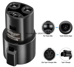 Ccs gbt ev car charging chademo dc type 2  type 1  gbt j1772 to tesla adapter