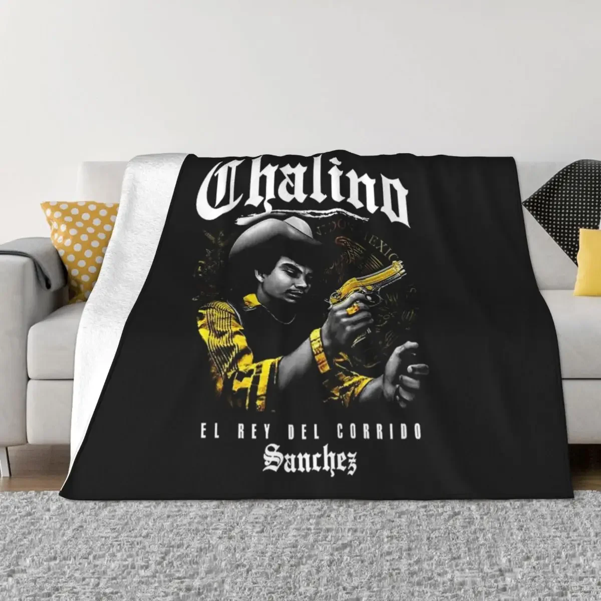 

CHALINO SANCHEZ EL REY DEL CORRIDO Throw Blanket Luxury Brand Single Blankets