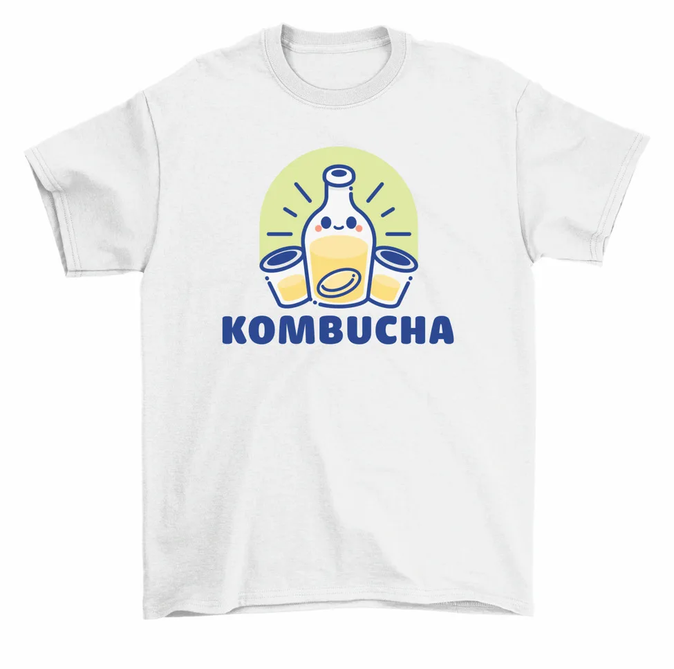 Kombucha Tea T-Shirt Men Women Unisex High Quality 100%Cotton Short Sleeve