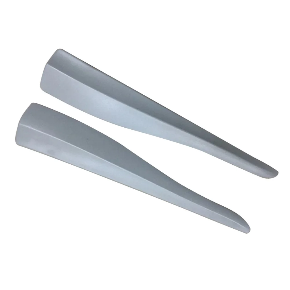 

2Pcs Car Bumper Guard Strip Anti-Scratch PVC Corner Protector Anti-Collision Lip Splitter Sticker for Car Exterior Grey