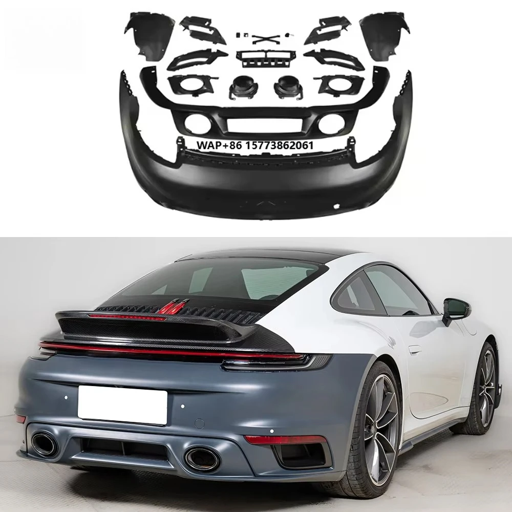 

Modification PP Rear Bumper Assembly Car Upgrade Luxury Car Body Kit for carrera 992 2019-2024