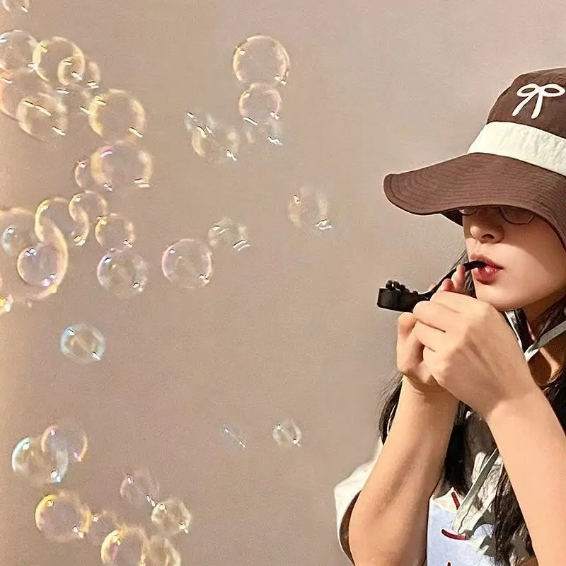 Funny Retro Pipe Bubble Blower Portable Mini Sensory Stress Relief Fidget Toy Outdoor Party Photo Props Novelty Gifts For Adults