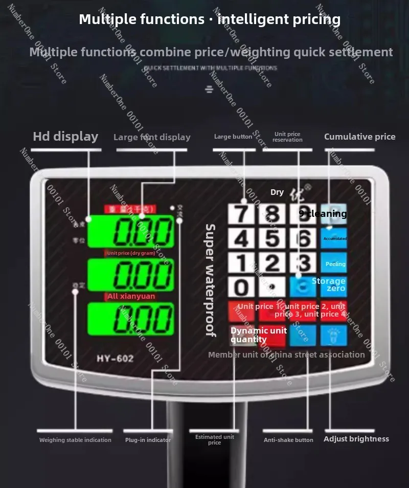 Electronic Scale Commercial 300kg Precision Small Platform Scale Weighing 100kg Household Food High Precision Stall Scale