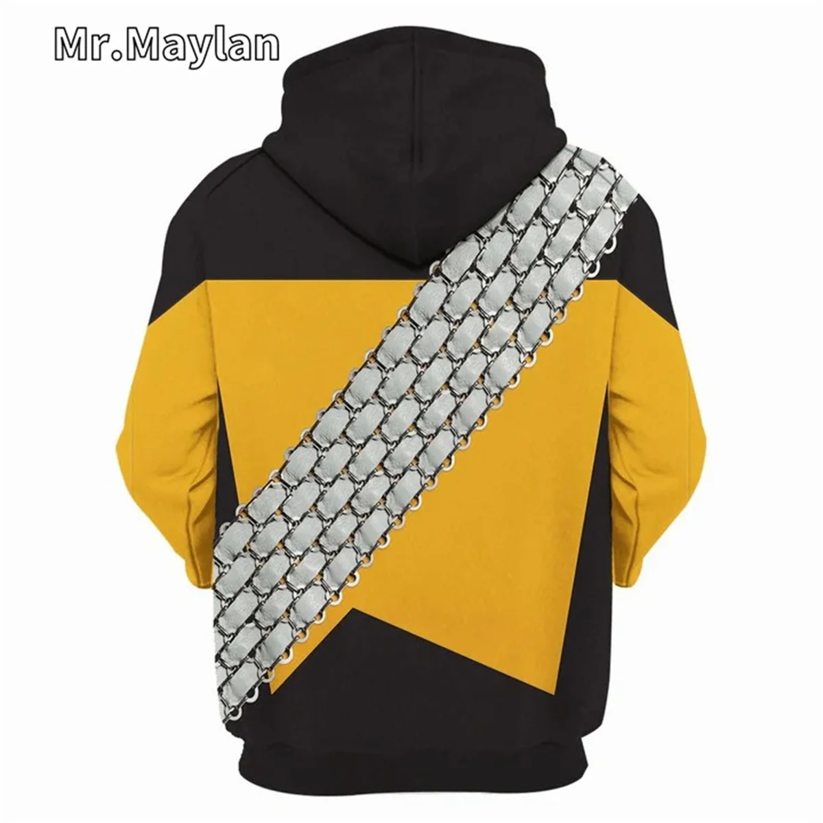 The Next Generation Worf Klingon Cosplay Apparel 3D Unisex Hoodie Men Sweatshirt Street Zip Pullover Casual Jacket Tracksuits