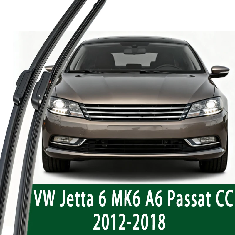 

Wiper Front Wiper Blades For VW Jetta 6 MK6 A6 Passat CC 2012-2018 2013 2014 2015 2016 Windshield Windscreen Front Window 24"19"