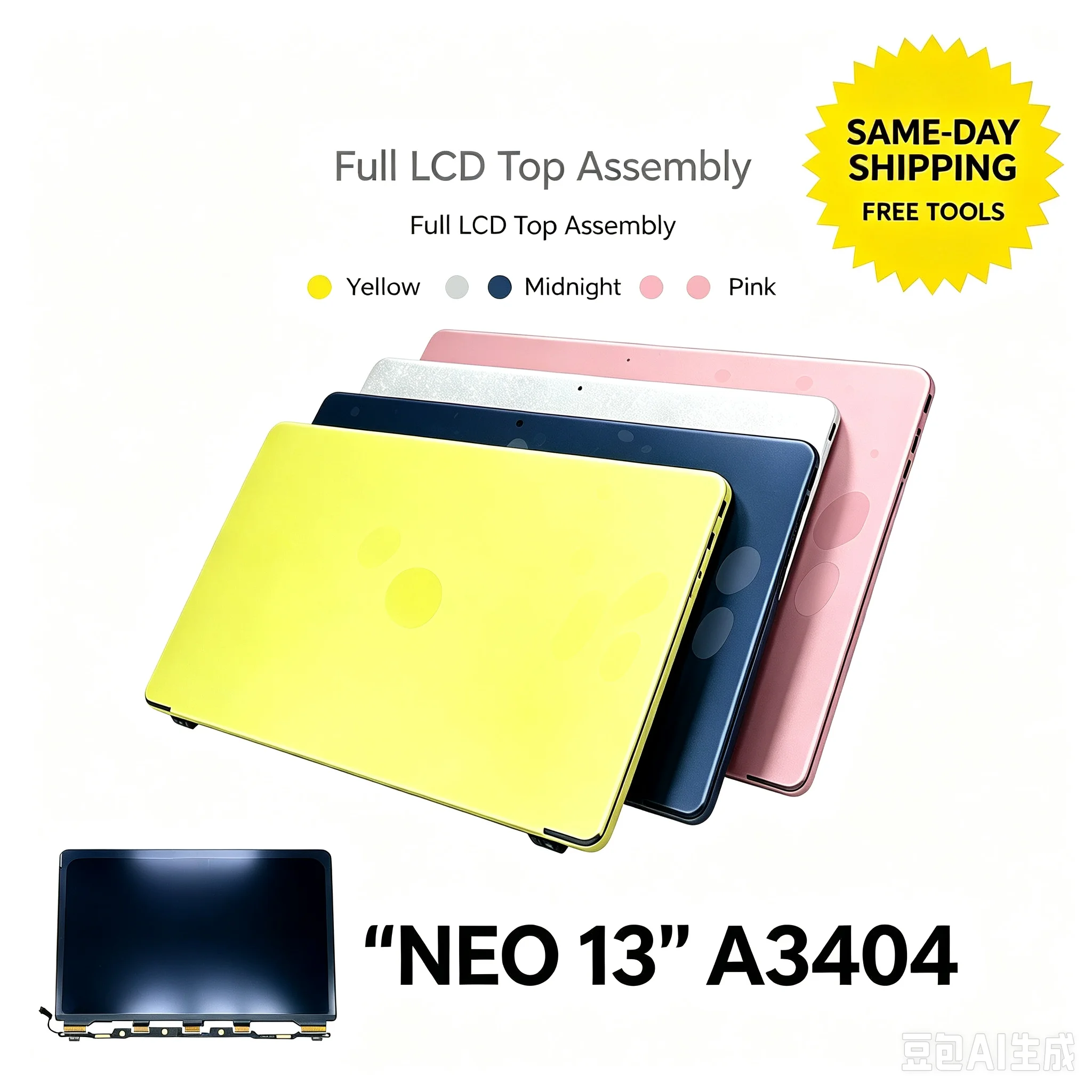 95% NEW Original  A18 Pro Neo Screen For Macbook Neo A18 A3404 FULL LCD Screen Replacement LCD assembly Display
