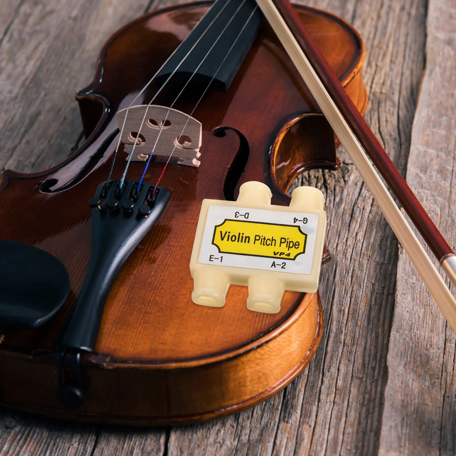 

Four-tube Violin Tuner Replacement Plastic Portable Musical Instrument Tuning Tool for Violin Erhu Mouth Blow Accurate