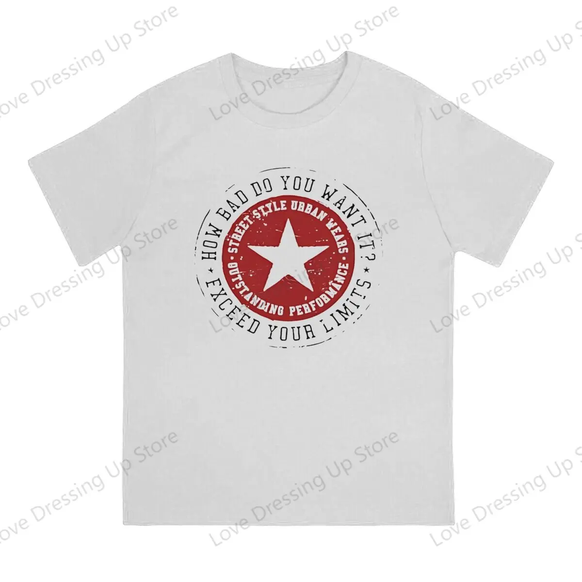 100%Pure Cotton Casual Men T-Shirt Five-Pointed Star Letter Print Design Short sleeve Tshirts Harajuku Tee Funny Tops