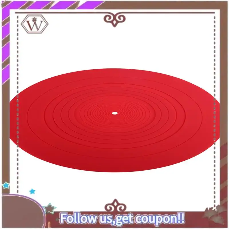 ABBG-295Mm Silicone Turntable Mat Anti-Vibration Slipmat Record Mat For LP Vinyl Record Player Audio Replacement Accessory A
