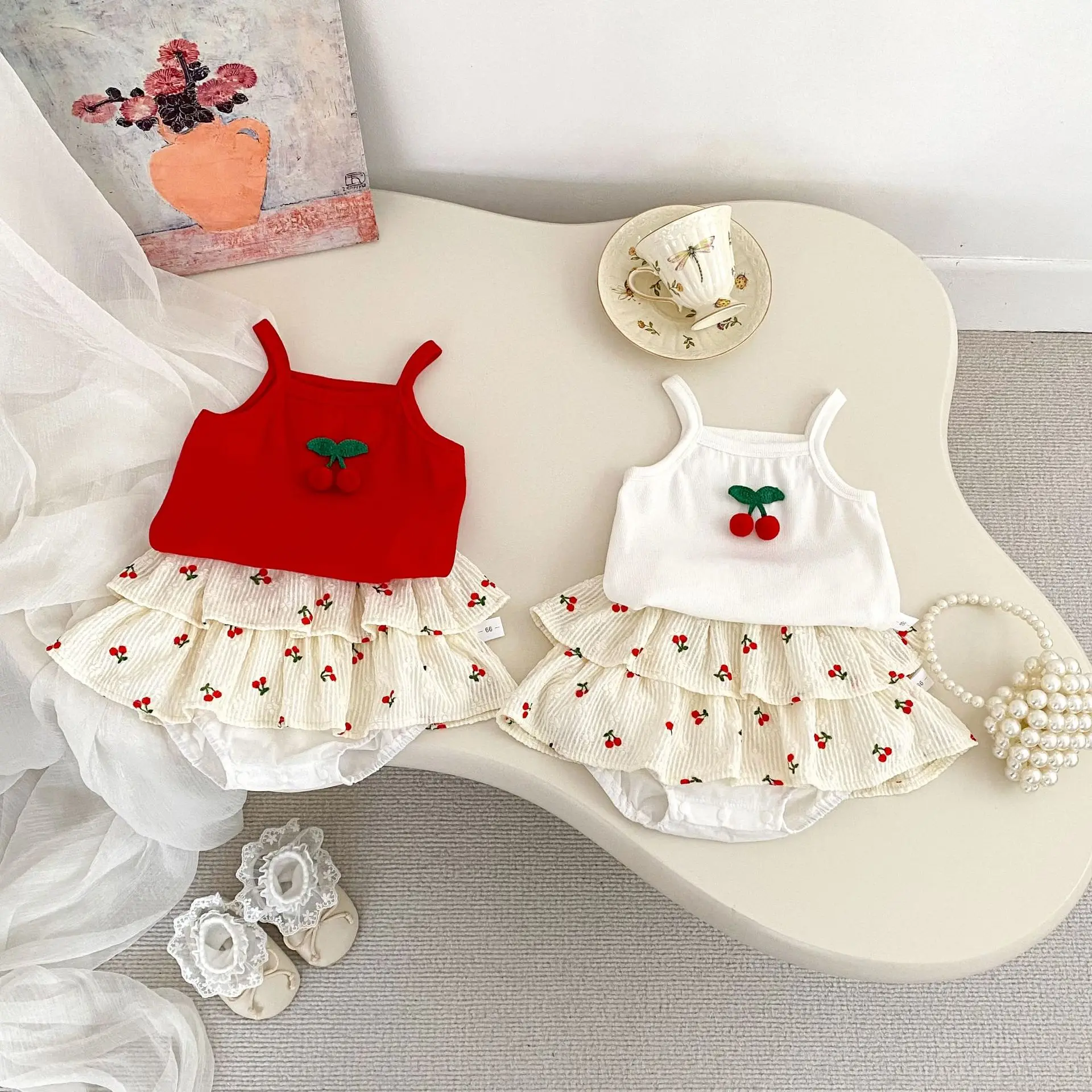 

Комплекты одежды для маленьких девочек 0–3 лет, однотонные камзолы и комбинезоны с рюшами и принтом, шаровары из 2 предметов, шорты для маленьких девочек, костюм, детская одежда