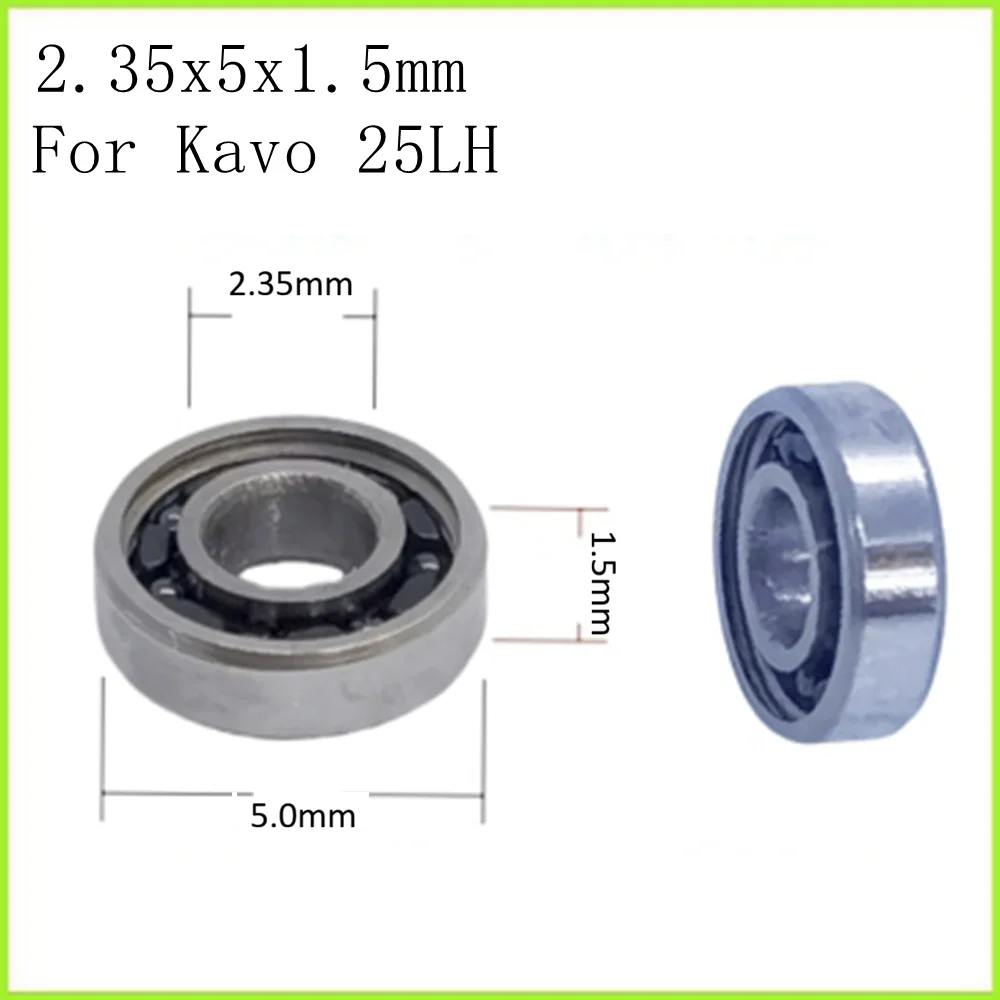 

Высокоскоростные подшипники ABEC-7 P4, 2 шт., 2,35x5x1,5 мм для Kavo 25LH, 3,4x6,5x1,6 мм для W&WG99lt, 3,8x6,6x1,75 мм для Z95L