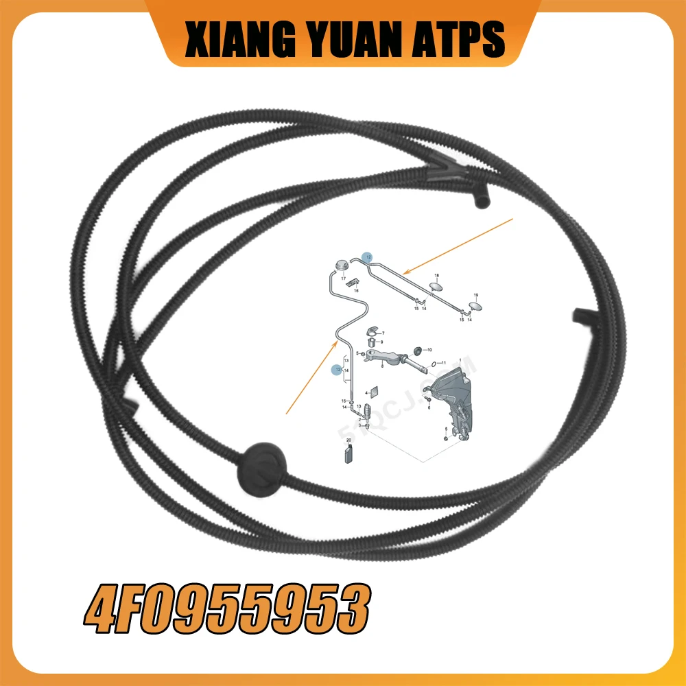 

4F0955953 Windshield Wiper Washer Spray Hose For Audi A6/S6 Avant Quattro 2005-2011 A6 Allroad Auattro 2007-2011