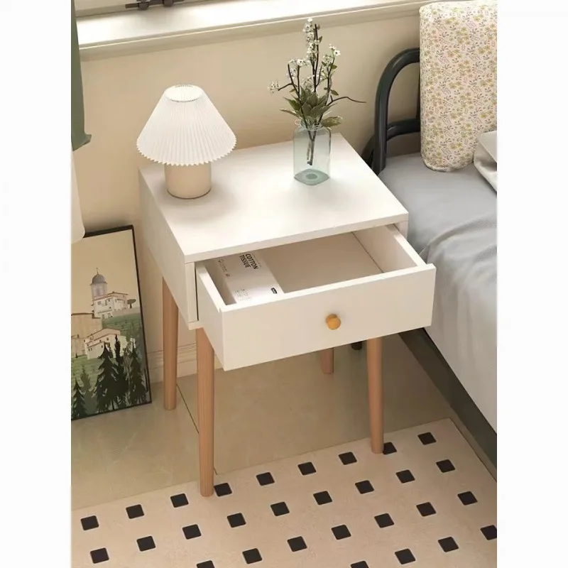 

Wood Bedside Table Home Bedroom Small Simple Modern Cabinet Storage M Frame Drawer Hanging Floor Made In China Model 1