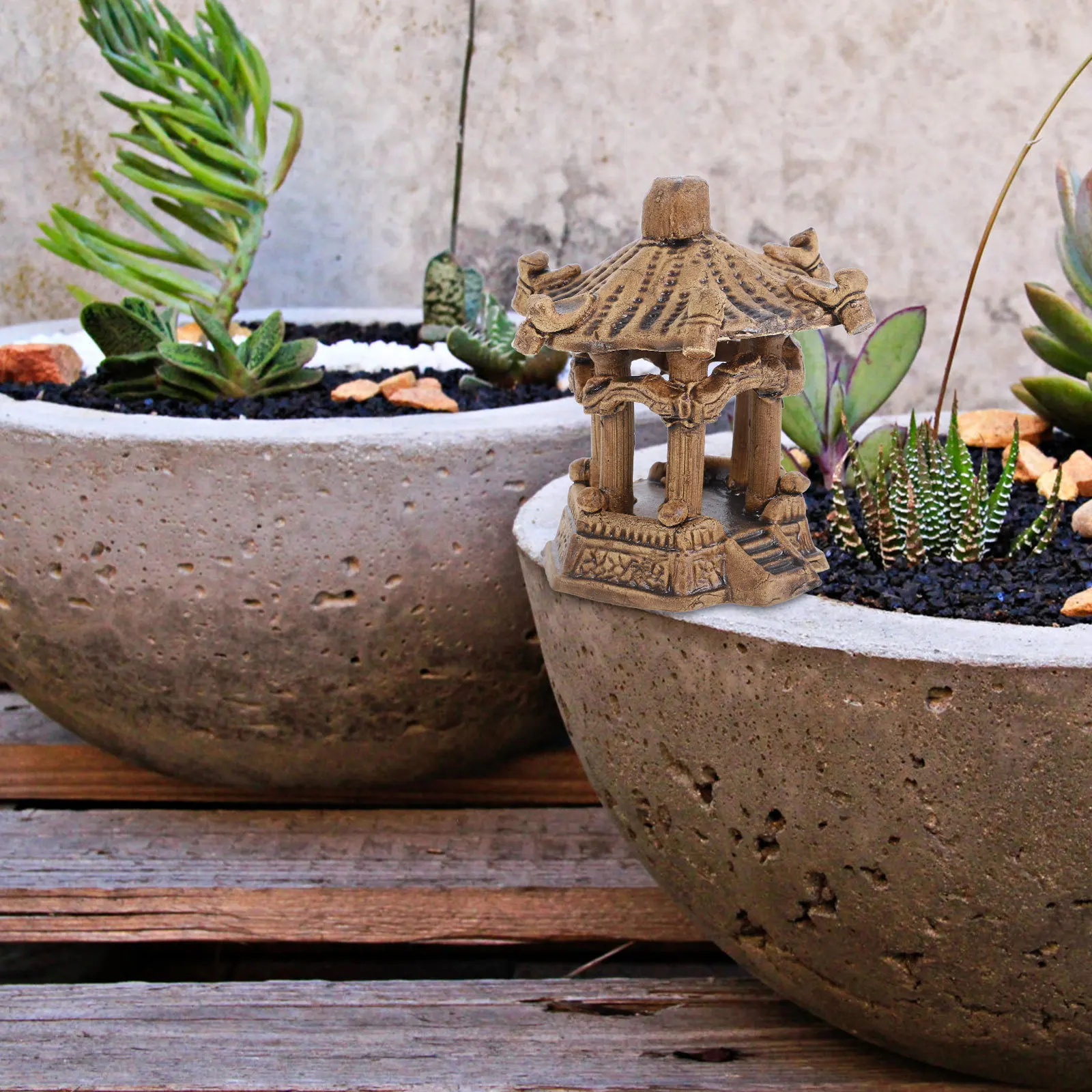 

Vivid Ceramic Landscaping Statue Miniature Pagoda Unique Fish Tank Accessories Decorations Fish Tank Statue Zen Garden