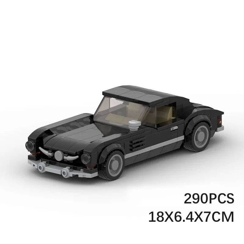 Moc compatible car model 300SL sedan technology modular building block gift Christmas children's toy DIY set