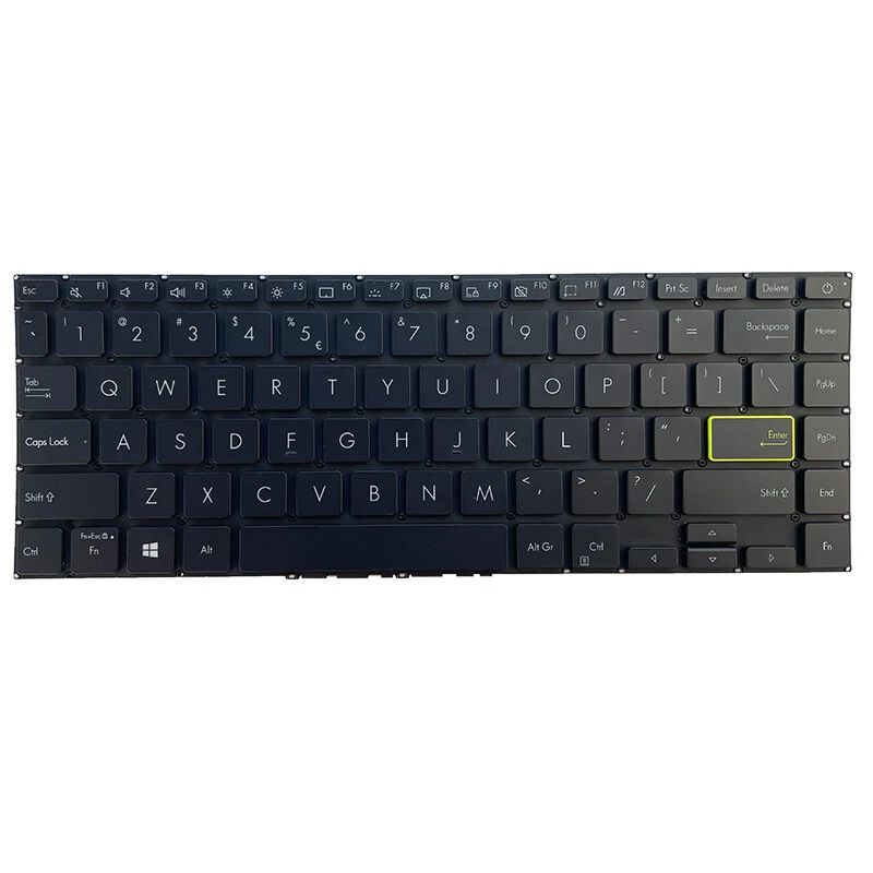 LL+ US Keyboard for ASUS E410 E410MA E410KA S433 S433EQ S433FA S433EA Backlit silver