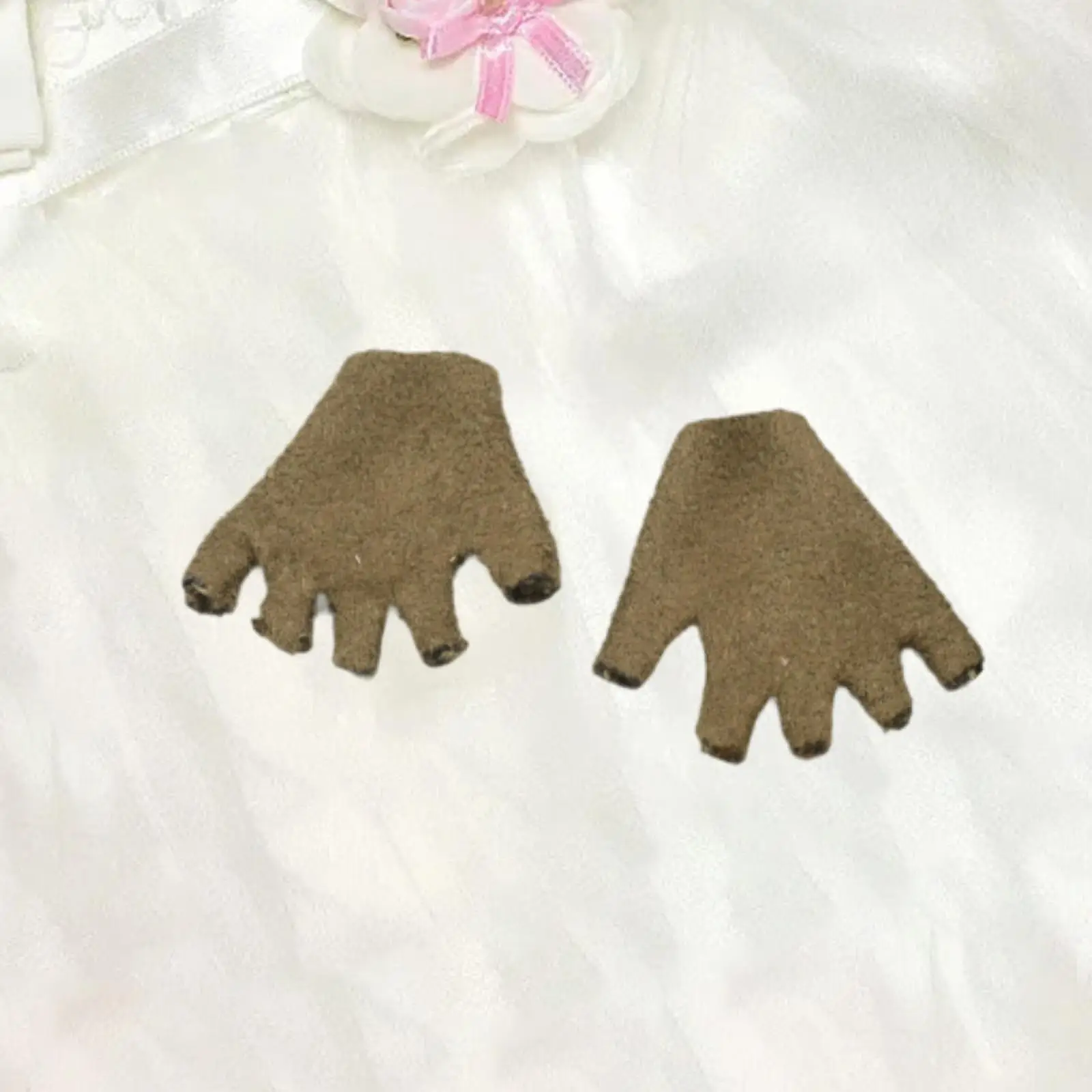 Guantes de medio dedo a escala 1/6, muñeca en miniatura, guantes de medio dedo para figuras de acción de 12 pulgadas