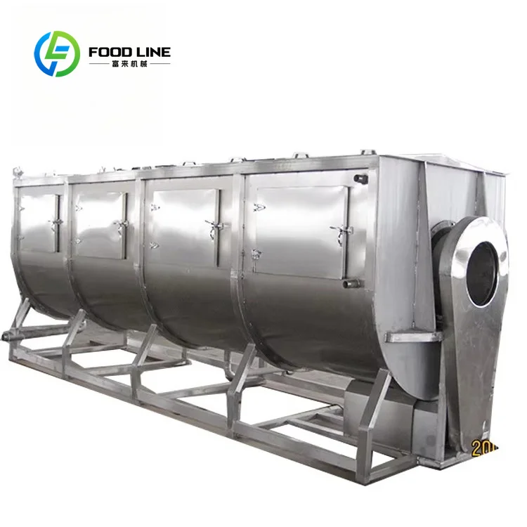 Drum Blanching Machine Energy Efficient Automatic Cooking Belt Blanching Equipment FL Custom Wholesale