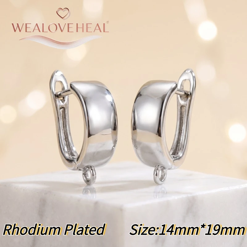 schmuckherstellung zubehör，Luxuriöse 18K Gold/Rhodium plattierte Leverback-Ohrringkomponenten aus Messing mit Pavé-Zirkonia, blauen Edelsteinen und gedrehten Ohrringhaken für DIY-Schmuckherstellung – Detail 22