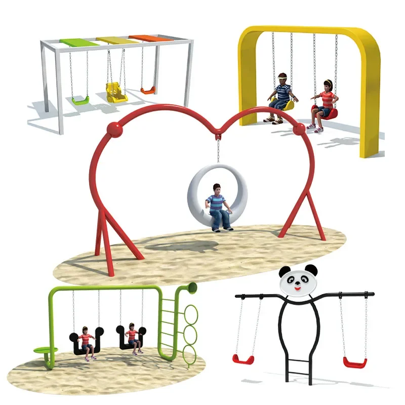 Wholesale Direct Sales Playground Outdoor Swing Safe Stable Swings for Kids Outdoor Playground