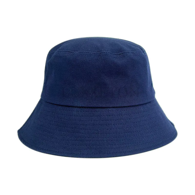 100％ Cotton 58-60cm Wide Brim Bucket For Women Men Fisherman Hat Ladies Outdoor Beach Hats Sun Protection Bob Gorra Hip Hop Cap