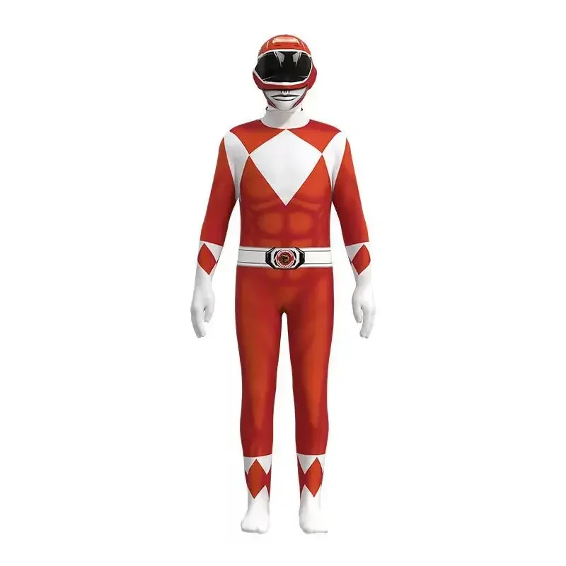 Volwassen Samurai Sentai Shinkenger Rangers Kostuum Volwassen Superheld Cosplay Halloween Verjaardagsfeestje Jumpsuit Zentai Pak