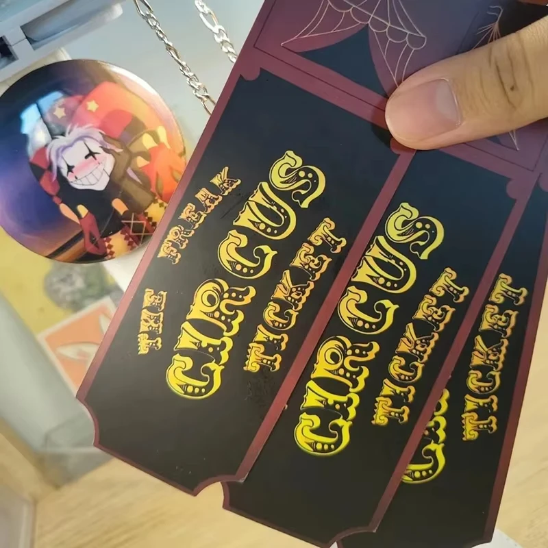 Game The Freak Circus Cosplay Ticket Paper Card Role Play Carnival 10Pcs/Set Party Prop view 4