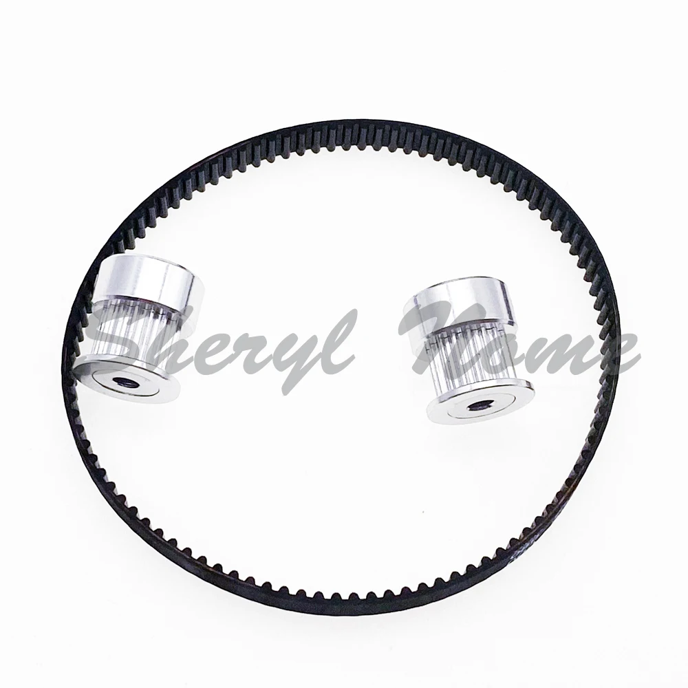 2GT Timing Belt Pulley Set 20Teeth Tensioning Wheel Bore3~8mm Belt Width 6mm Reduction 1:1 GT2 Synchronous Pulley Belt Kit